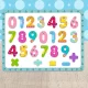 Wooden Magnetic Numbers Set with Magnetic Board and Marker