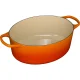 Le Creuset Signature Oval Cast Iron Casserole 31 cm, 6.3 L, Volcanic