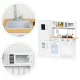 Ecotoys PLK553 Wooden Kids Kitchen with LED Light and Accessories