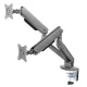 NanoRS RS166 Gaming Dual Monitor Mount, RGB LED, 17-32\", 2x9kg