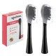 Sonic Toothbrush Replacement Heads Soulima X800 2 Pack Soft Medium, black