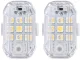 Wireless LED Strobe Lights with Remote, 7 Colors, 2 Pcs