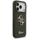 Guess iPhone 17 Pro Case Silicone Big 4G Script, Khaki