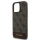Guess 4G Bottom Stripe Phone Case Cover iPhone 16 Pro Max - brown