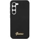 Guess Samsung Galaxy S23+ Case Silicone Vintage Gold Logo, Black
