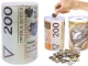 Metal Piggy Bank Money Box Can, Brown