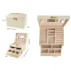 Beautylushh Jewelry Box, Beige