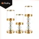 Ruhhy 00026487 Gold Candle Holder Set (3 pcs)