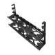 Maclean MC-102 B Under-Desk Cable Organizer, 2 Levels, Black