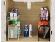 Two-Tier Kitchen Organizer with Basket, Black