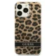 Guess Leopard Case for Apple iPhone 13 Pro / 13, Brown