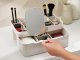 Cosmetics Makeup Organizer Container Storage Box with Drawer and Mirror