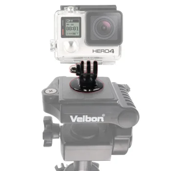 Sports Camera Tripod Mount Adapter for GoPro to 1/4" Thread, Black