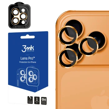 3mk iPhone 17 Pro / 17 Pro Max Camera Lens Protector Lens Protection Pro, Orange