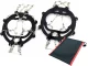 Anti-Slip Ice Cleats for Shoes, 8 Steel Spikes, Size 36-40, Black