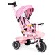 ECOTOYS 2-in-1 Kids Tricycle Stroller with 360° Rotating Seat, Pink