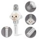 Kids Karaoke Microphone Maxlife Animal MX-100 with Bluetooth Speaker, White