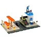 Police parking and fuel station playset, 54 pieces