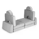 Ecotoys TMSRT-15 Modular Kids Sofa, 10 Pieces, Grey