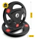 4FIZJO Rubber Coated Cast Iron Olympic Weight Plate 20 kg