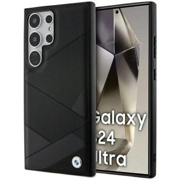 Samsung Galaxy S24 Ultra (SM-S928) BMW Signature Leather Case Cover (BMHCS24L23RCGPK), Black