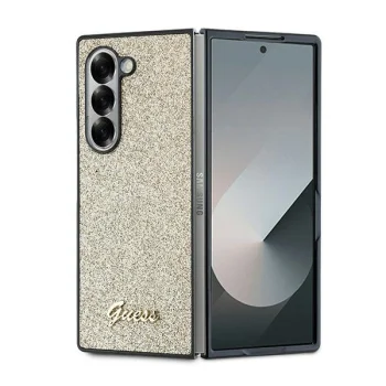 Guess 4G Glitter Script Case for Samsung Galaxy Z Fold 6 Gold