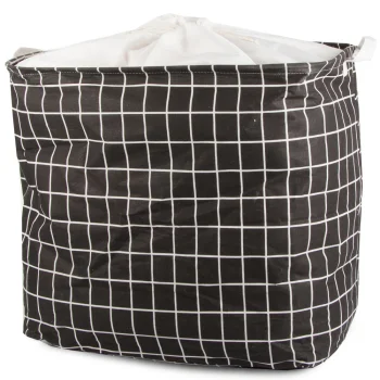 Large Foldable Laundry and Toy Basket with Drawstring Closure, 90L