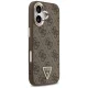 Guess iPhone 17 Case MagSafe 4G PU Leather Triangle Logo, Black