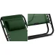 Sofotel Chillwell Folding Garden Sun Lounger with Cushion, Set of 2, Green