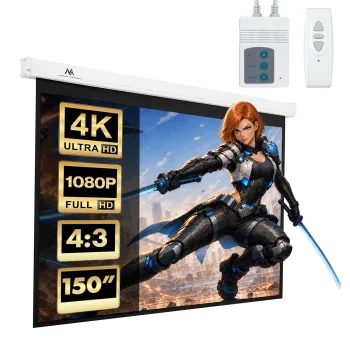 Maclean MC-552 Electric Projection Screen 150" 300x220 cm 4:3