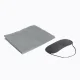 Folding Camping Cot with Pillow, Adjustable Outdoor Chaise Lounge, Black