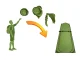 Pop-Up Camping Shower and Changing Room Privacy Tent, Green