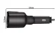 Car Cigarette Lighter Splitter with 2 USB Ports, Black