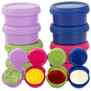 Sauce and Dip Container Set with Lids, 80ml, 8 pcs