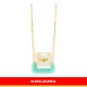 3-in-1 Baby and Toddler Swing Kruzzel, cream-turquoise