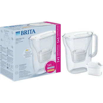 Brita Style Essential Table Water Filter Jug 2.4L with 2 Cartridges, White