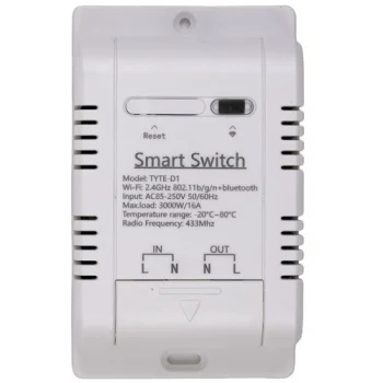 Tuya Smart 1-Channel Relay Switch with Temperature Sensor Wi-Fi RF 16A