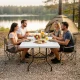 Mountain Goat Folding Picnic Table 180 x 74 cm, White