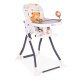 ECOTOYS Foldable Baby High Chair with Adjustable Tray and Fun Toys