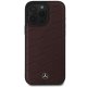 Mercedes iPhone 16 Pro Max Case Waves Leather, Red