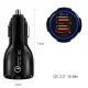 Maclean MCE478 B Car Charger, 2x USB, Quick Charge 3.0, 30W, Black