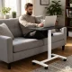 ModernHome Mobile Laptop Desk with Height Adjustment (71x48 cm, Black)