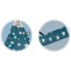 Nukido Kids Teepee Tent with Lights, Blue