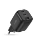 Tech-Protect NCA100W-GaN 100W Wall Charger (2x USB-C, 1x USB-A) - Black