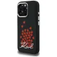Karl Lagerfeld Silicone Heart Sign Logo MagSafe Case for iPhone 16 Pro, Black