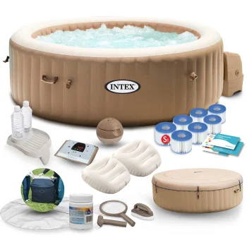 Inflatable SPA with Hydromassage for 4 People, Set Intex 28426