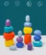 Bakalu Wooden Balancing Stones Montessori Set with Basket