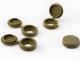 Furniture Screw Covers 100 Pack, Decorative Snap-On Caps for Screw Heads, Gold
