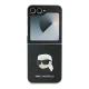Karl Lagerfeld Saffiano Monogram Case for Samsung Galaxy Z Flip6, Black