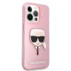 Karl Lagerfeld iPhone 13 Pro Max Case Glitter Karl\'s Head, Pink